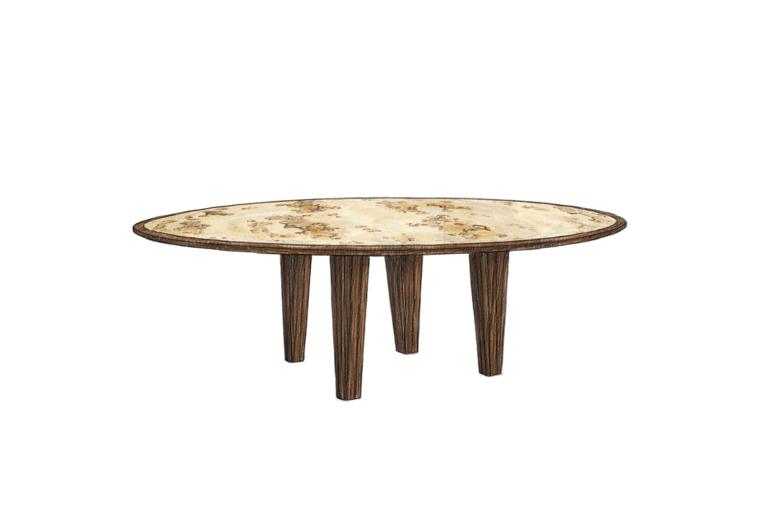 Patagonia table watercolor rendering